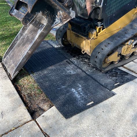 skid steer loader mats 4x8 white|skid steer floor protection mats.